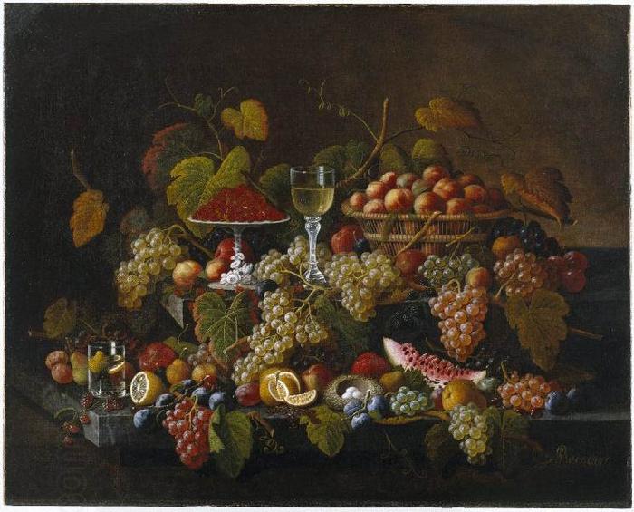 Severin Roesen Still Life with Fruit China oil painting art
